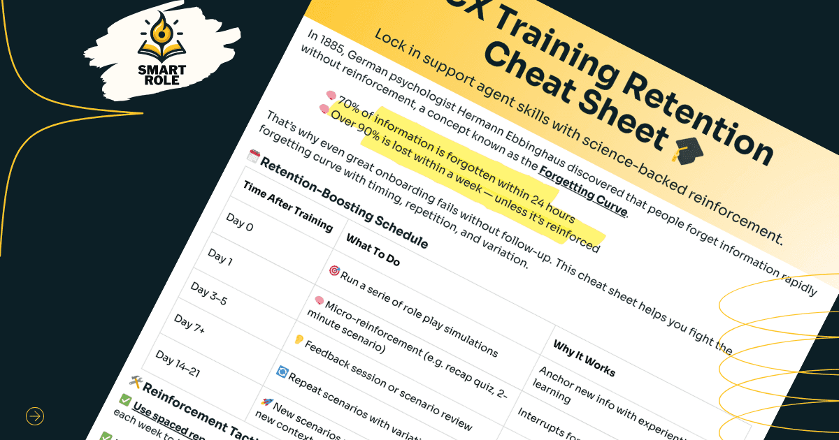 CX Training Retention Cheat Sheet
