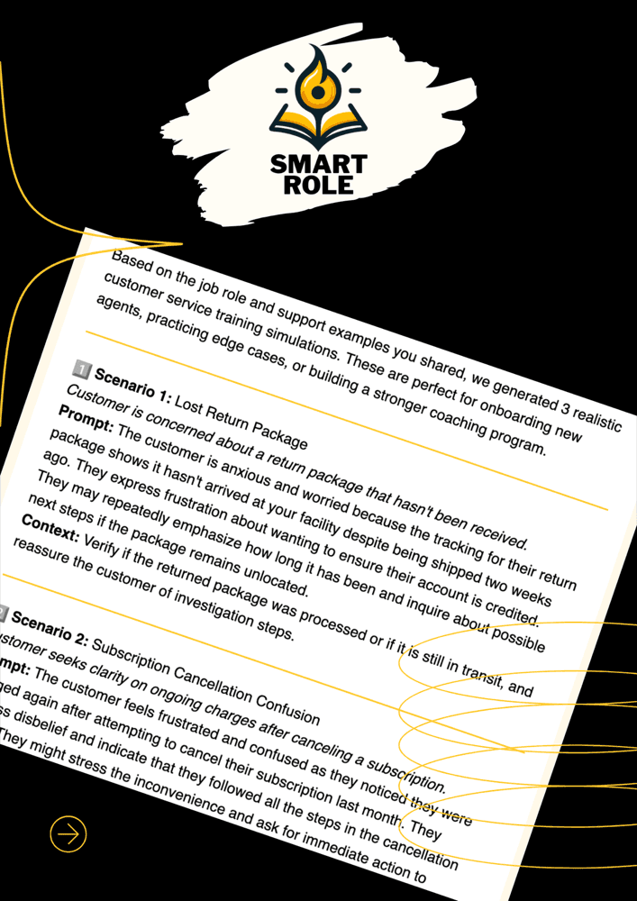 Scenarios generated by Scenario AI