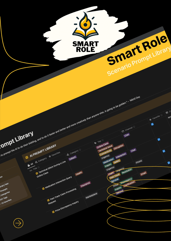 Preview of the Smart Role scenario prompt library